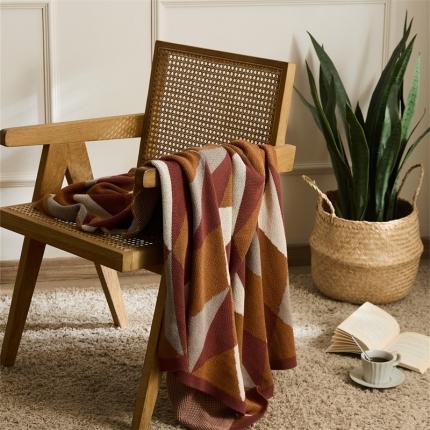 91家纺网 家纺一手货源 找家纺 （总）暖绵绵 2025新款针织全棉盖毯暮云系列