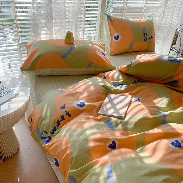 91家纺网 家纺一手货源 找家纺 澳萝拉 2023新款全棉印花四件套会员减5元 暖时光