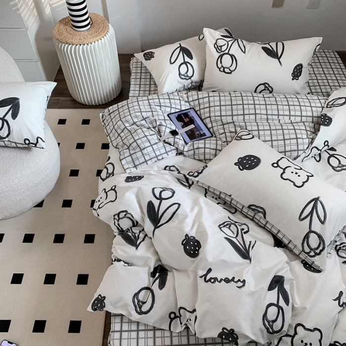 91家纺网 家纺一手货源 找家纺 澳萝拉 2023新款全棉印花四件套会员减5元童趣园