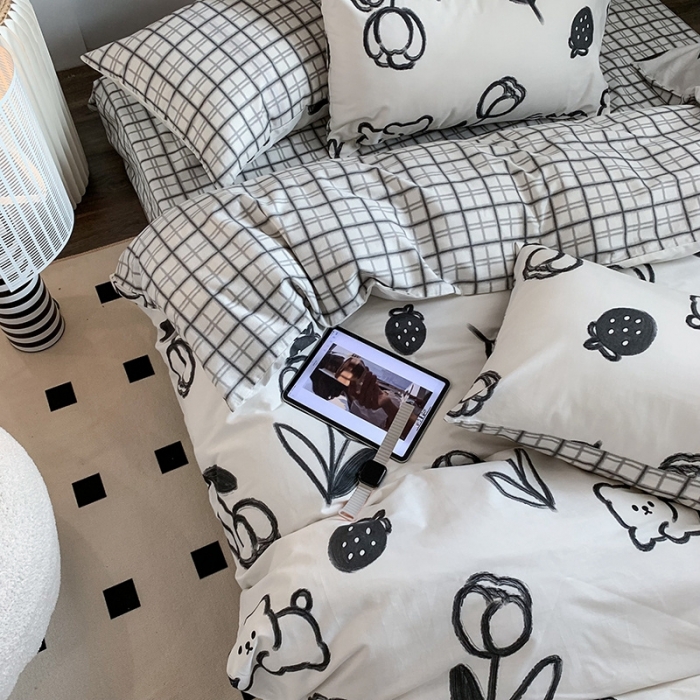 91家纺网 家纺一手货源 找家纺 澳萝拉 2023新款全棉印花四件套会员减5元童趣园