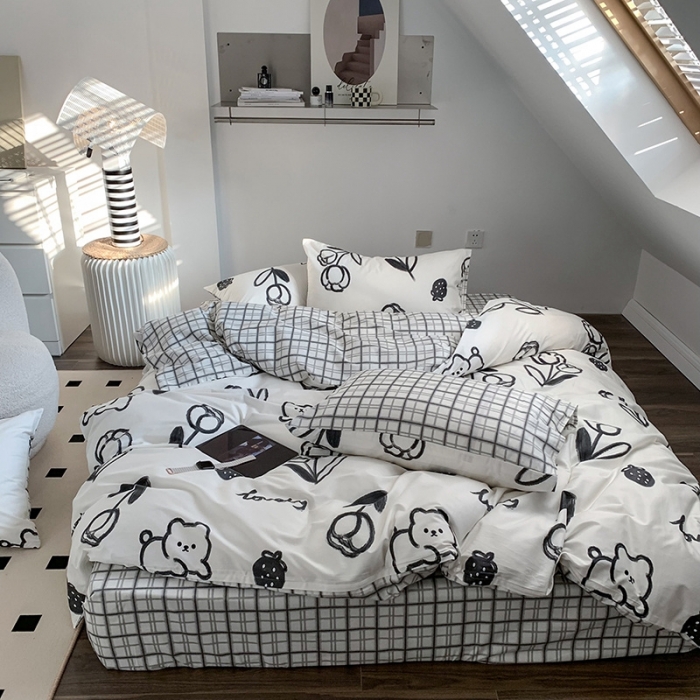 91家纺网 家纺一手货源 找家纺 澳萝拉 2023新款全棉印花四件套会员减5元童趣园