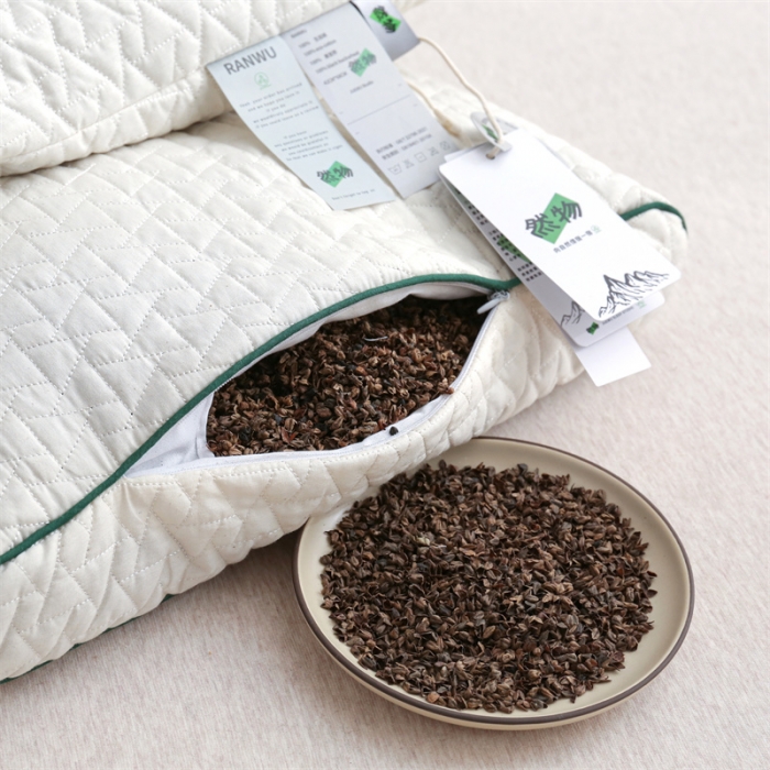 91家纺网 家纺一手货源 找家纺 （总）觉物 2022新款全黑苦荞枕头枕芯系列