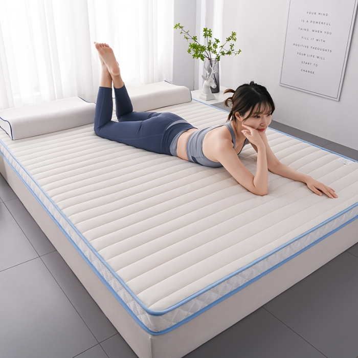 91家纺网 家纺一手货源 找家纺 亿丁点2023新款Ａ类牛奶丝乳胶记忆棉充填 A类牛奶丝大床白色5cm