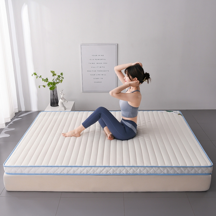 91家纺网 家纺一手货源 找家纺 亿丁点2023新款Ａ类牛奶丝乳胶记忆棉充填 A类牛奶丝大床白色5cm