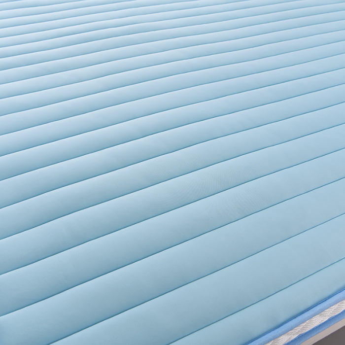 91家纺网 家纺一手货源 找家纺 亿丁点2023新款Ａ类牛奶丝乳胶记忆棉充填 A类牛奶丝大床天蓝色5cm