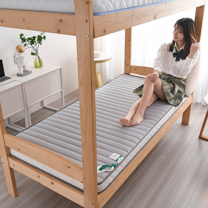 91家纺网 家纺一手货源 找家纺 亿丁点2023新款Ａ类牛奶丝乳胶记忆棉充填 A类牛奶丝小床灰色5cm