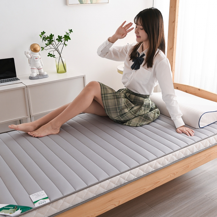 91家纺网 家纺一手货源 找家纺 亿丁点2023新款Ａ类牛奶丝乳胶记忆棉充填 A类牛奶丝小床灰色5cm