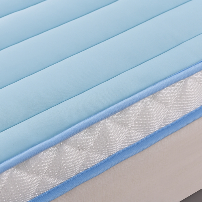 91家纺网 家纺一手货源 找家纺 亿丁点2023新款Ａ类牛奶丝乳胶记忆棉充填 A类牛奶丝大床天蓝色9cm