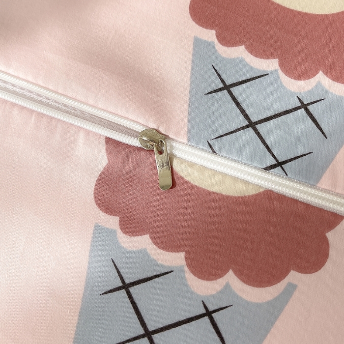 91家纺网 家纺一手货源 找家纺 良佐生活 2023新款A类60支全棉贡缎乳胶枕枕套 冰淇淋