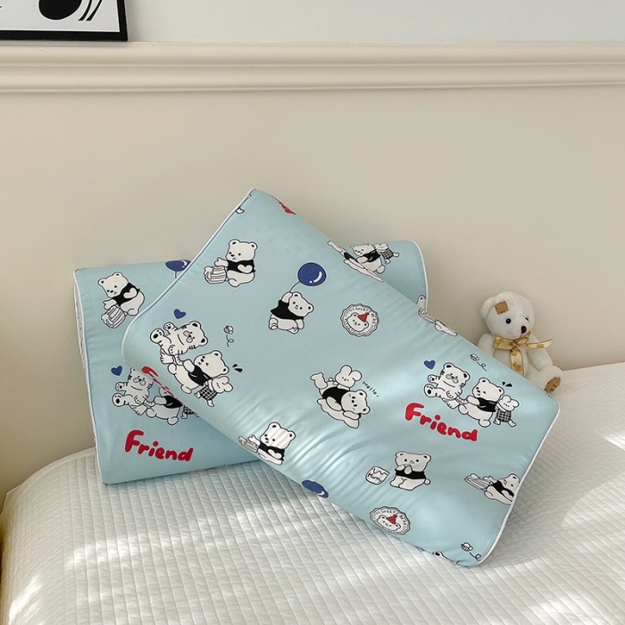 91家纺网 家纺一手货源 找家纺 良佐生活 2023新款A类60支全棉贡缎乳胶枕枕套 好伙伴