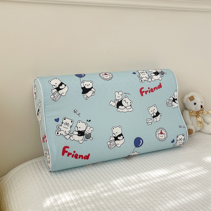 91家纺网 家纺一手货源 找家纺 良佐生活 2023新款A类60支全棉贡缎乳胶枕枕套 好伙伴