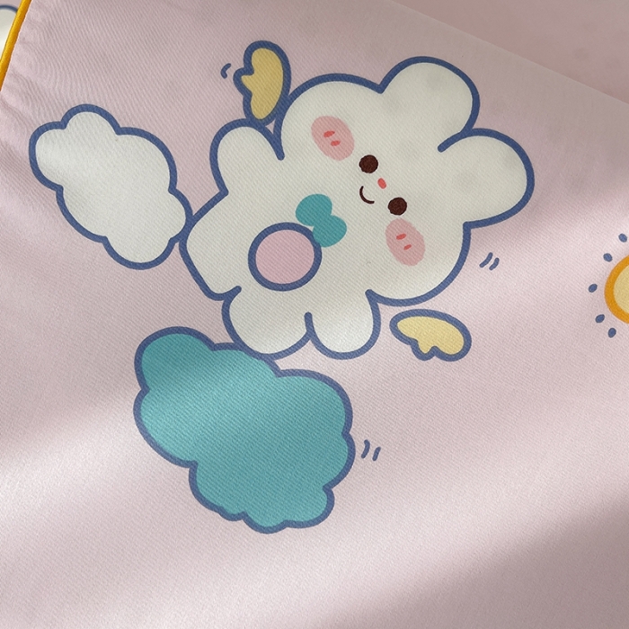 91家纺网 家纺一手货源 找家纺 良佐生活 2023新款A类60支全棉贡缎乳胶枕枕套 贝塔 粉