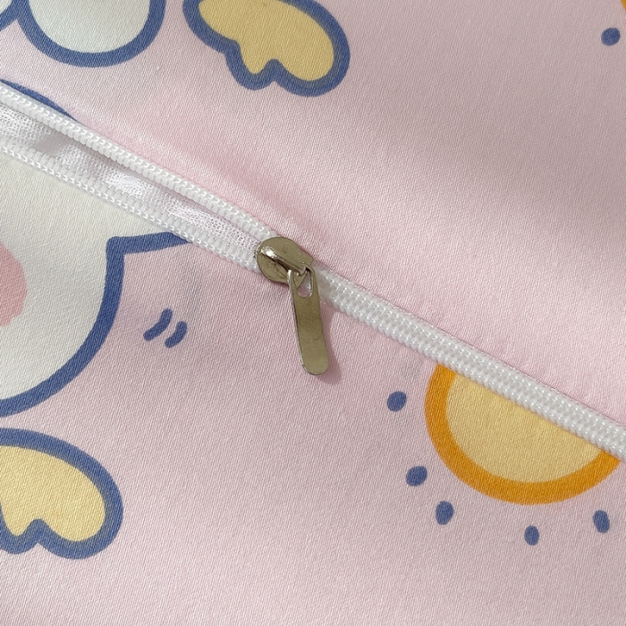 91家纺网 家纺一手货源 找家纺 良佐生活 2023新款A类60支全棉贡缎乳胶枕枕套 贝塔 粉