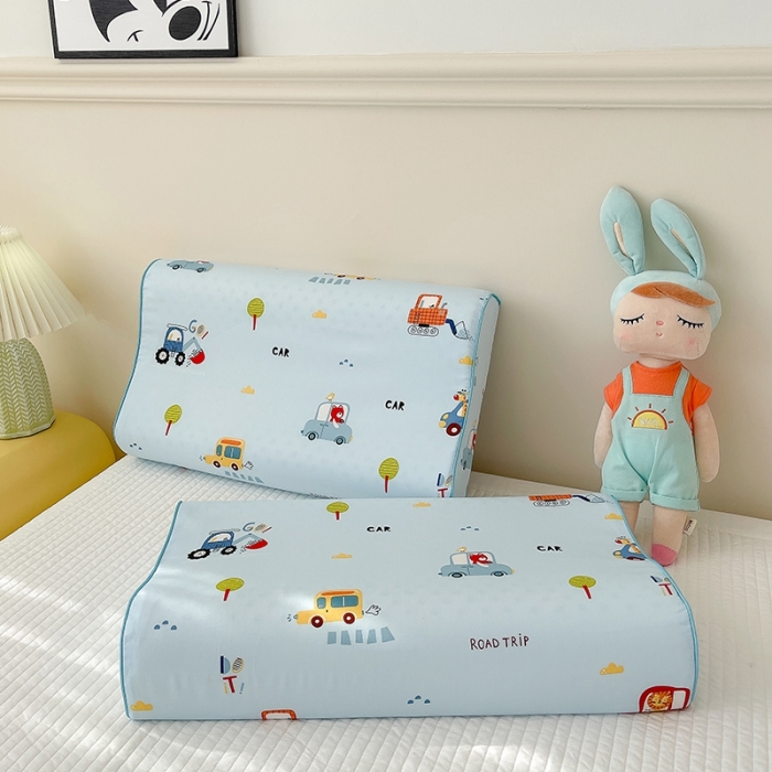 91家纺网 家纺一手货源 找家纺 良佐生活 2023新款A类60支全棉贡缎乳胶枕枕套 挖掘车