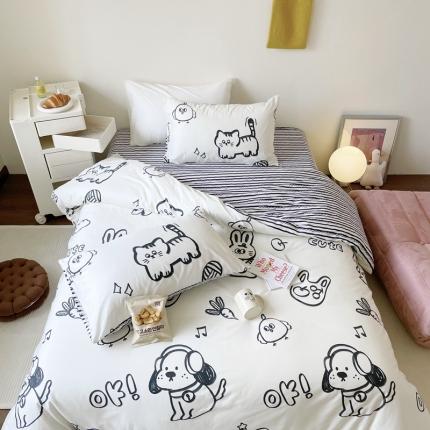 91家纺网 家纺一手货源 找家纺 （总）桃喜 2024新款40支13372全棉四件套