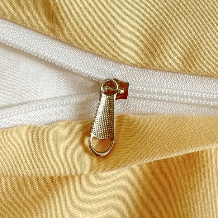 91家纺网 家纺一手货源 找家纺 娜娜 2023新款加密水洗棉刺绣四件套-萌萌兔 萌萌兔-奶油黄