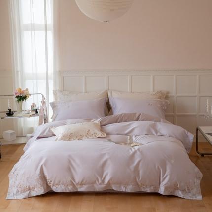 91家纺网 家纺一手货源 找家纺 总 鹿班家居2023新款100支长绒棉刺绣四件套-白月影标准会员-20