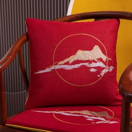 91家纺网 家纺一手货源 找家纺 （总）北辰 2023新款山居图系列新中式抱枕