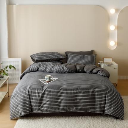 91家纺网 家纺一手货源 找家纺 （总）蓝邻家纺 2023新款全棉印花四件套简约系类四件套