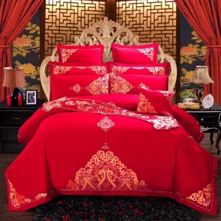 91家纺网 家纺一手货源 找家纺 （总）振翼 2025新款特价款婚庆四件套