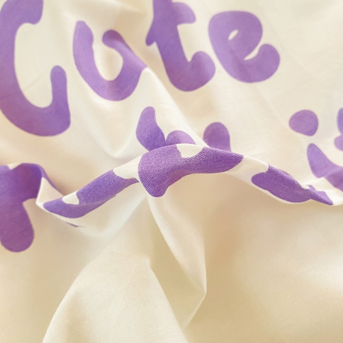 91家纺网 家纺一手货源 找家纺 星巴k家纺 2023全棉13372花卉印花简约四件套星戴兔