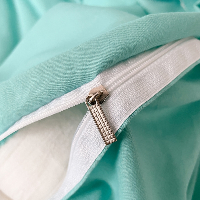 91家纺网 家纺一手货源 找家纺 (总) 贝拉梦 2023款亲肤棉纯色拼色治 愈系四件套