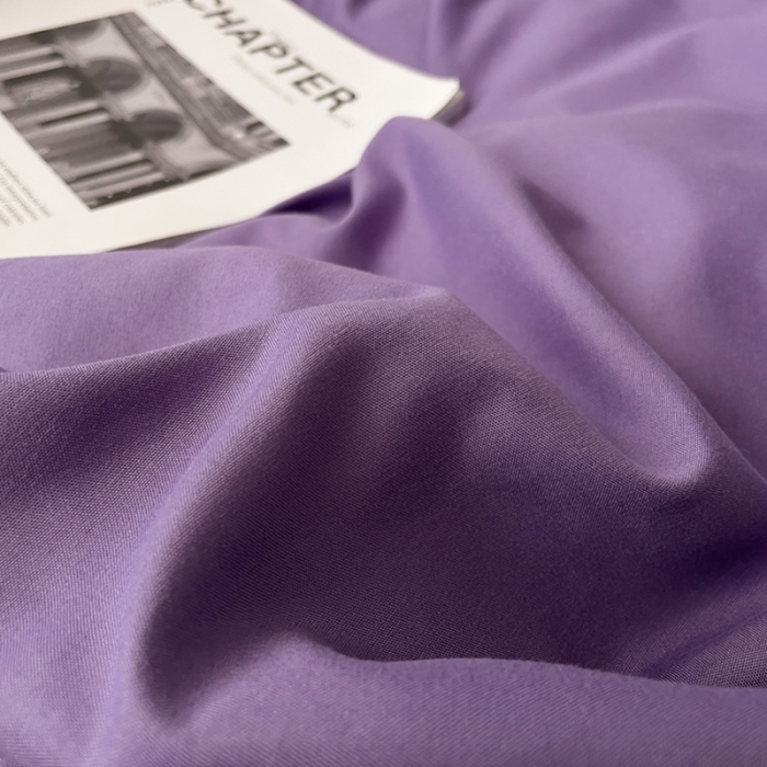 91家纺网 家纺一手货源 找家纺 贝拉梦 2023款亲肤棉纯色拼色治 愈系四件套 柔雾紫+深空蓝