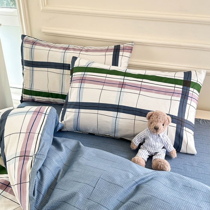 91家纺网 家纺一手货源 找家纺 星巴k家纺 2023全棉13372花卉印花简约四件套星河