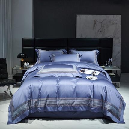 （总）榻尚2023新款数码拼接匹马经典四件套维多利亚