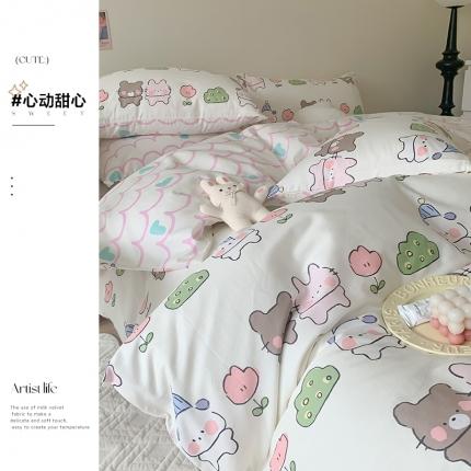 91家纺网 家纺一手货源 找家纺 （总）澳萝拉 2023新款全棉印花四件套会员减5元