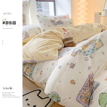 91家纺网 家纺一手货源 找家纺 （总）澳萝拉 2023新款全棉印花四件套会员减5元