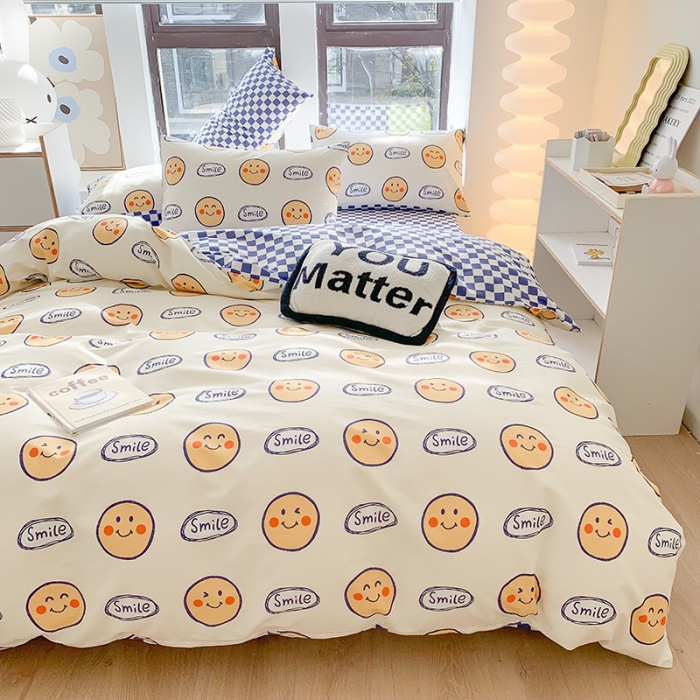 91家纺网 家纺一手货源 找家纺 澳萝拉 2023新款全棉印花四件套会员减5元好事发生