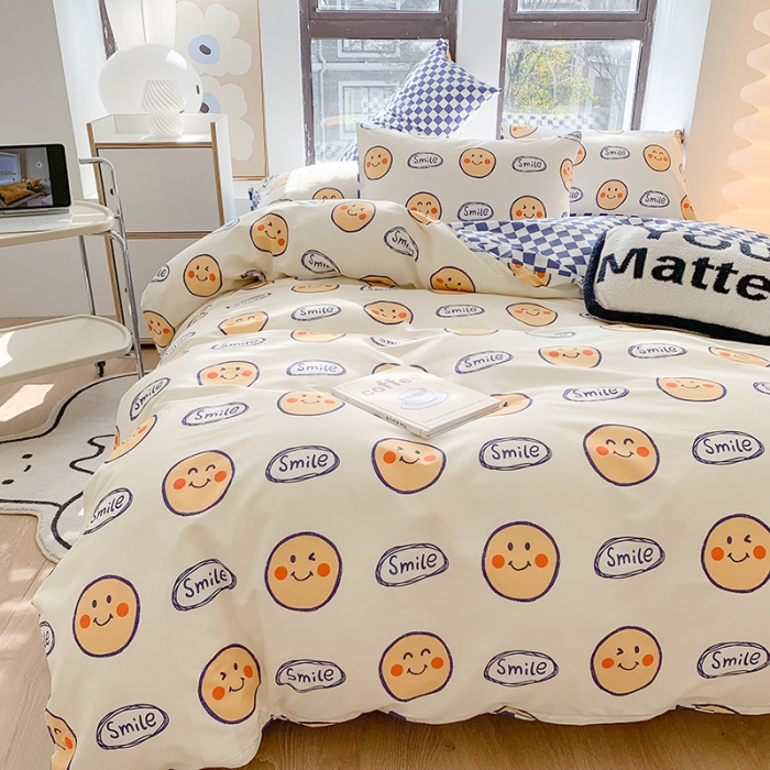 91家纺网 家纺一手货源 找家纺 澳萝拉 2023新款全棉印花四件套会员减5元好事发生