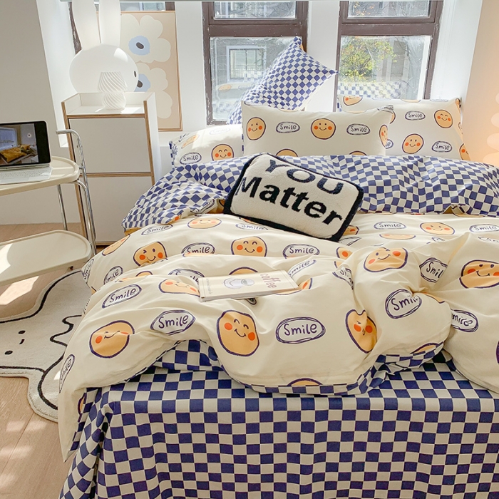 91家纺网 家纺一手货源 找家纺 澳萝拉 2023新款全棉印花四件套会员减5元好事发生