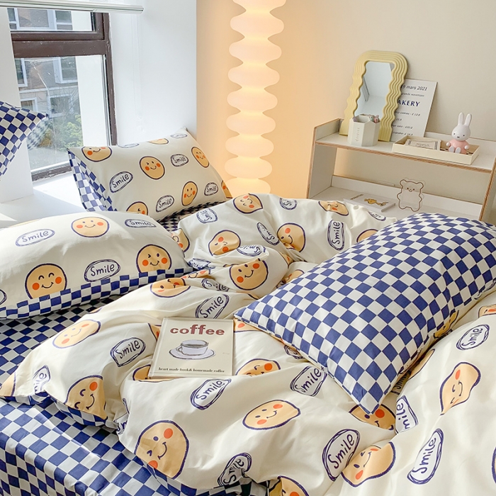 91家纺网 家纺一手货源 找家纺 澳萝拉 2023新款全棉印花四件套会员减5元好事发生