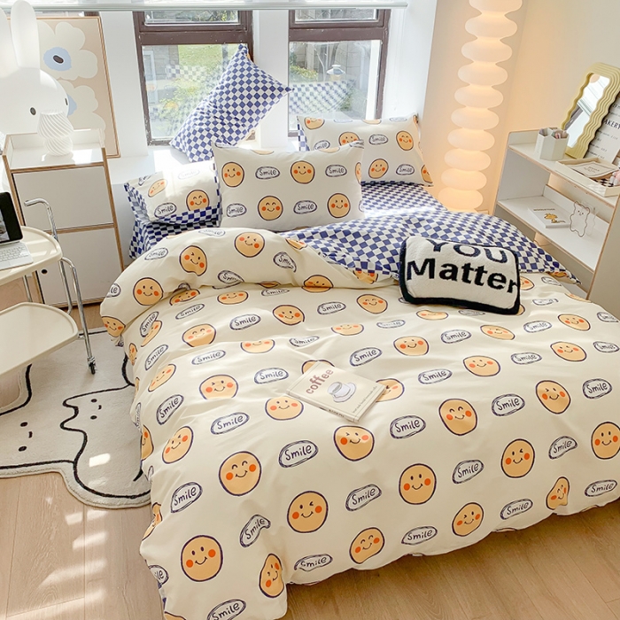 91家纺网 家纺一手货源 找家纺 澳萝拉 2023新款全棉印花四件套会员减5元好事发生