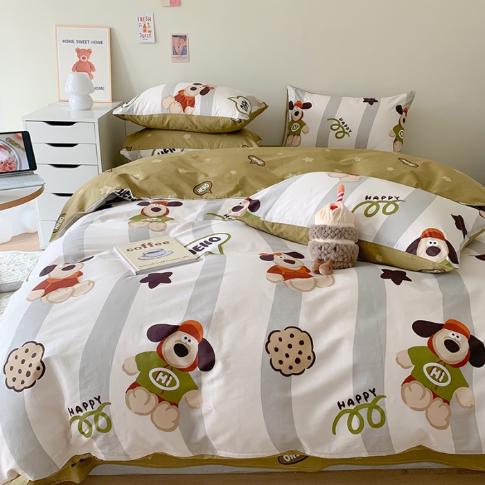 91家纺网 家纺一手货源 找家纺 澳萝拉 2023新款全棉印花四件套会员减5元爵士汪