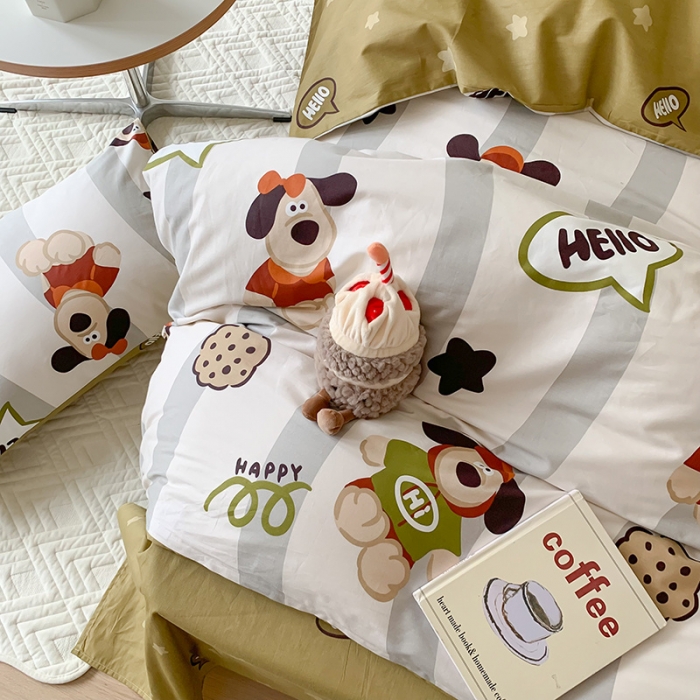 91家纺网 家纺一手货源 找家纺 澳萝拉 2023新款全棉印花四件套会员减5元爵士汪