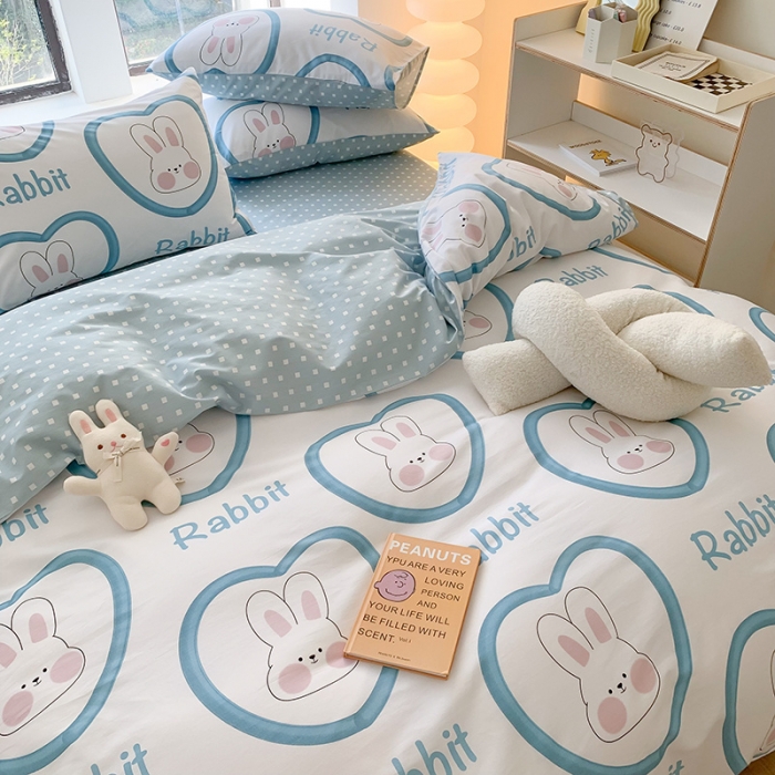 91家纺网 家纺一手货源 找家纺 澳萝拉 2023新款全棉印花四件套会员减5元小甜心