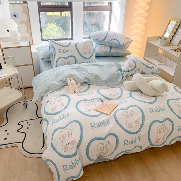 91家纺网 家纺一手货源 找家纺 澳萝拉 2023新款全棉印花四件套会员减5元小甜心