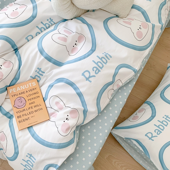 91家纺网 家纺一手货源 找家纺 澳萝拉 2023新款全棉印花四件套会员减5元小甜心