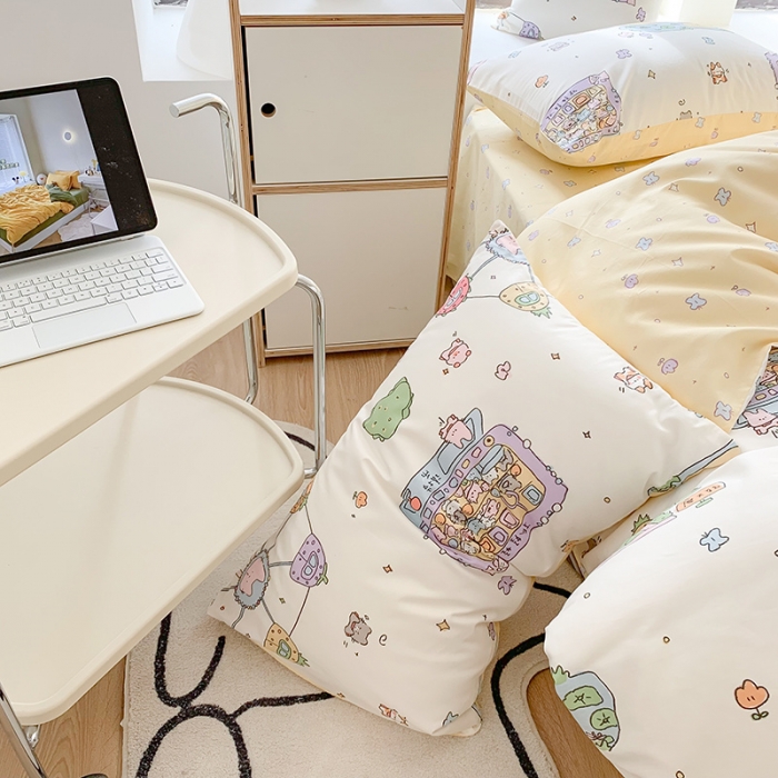 91家纺网 家纺一手货源 找家纺 澳萝拉 2023新款全棉印花四件套会员减5元游乐园