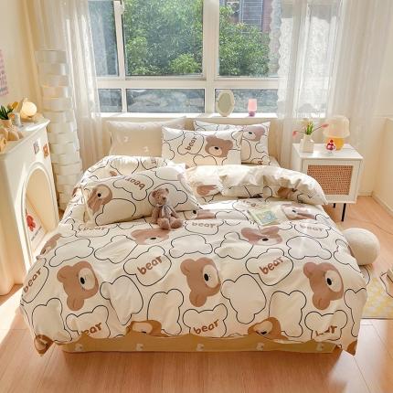 91家纺网 家纺一手货源 找家纺 （总）金丝鸟 2023新款全棉小清新四件套