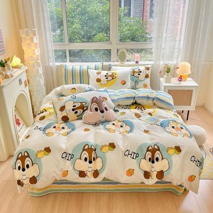 91家纺网 家纺一手货源 找家纺 （总）金丝鸟 2023新款全棉小清新四件套