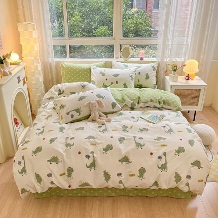 91家纺网 家纺一手货源 找家纺 （总）金丝鸟 2023新款全棉小清新四件套