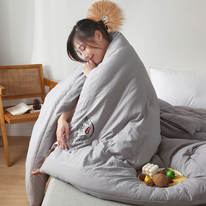 91家纺网 家纺一手货源 找家纺 鹿小帅A类原棉大豆纤维被被子加厚冬被春秋四季被学生被芯直播爆款