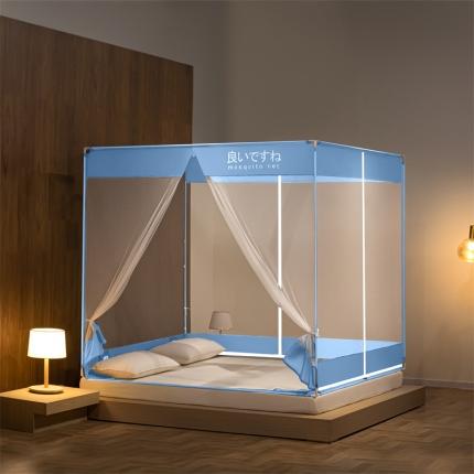 91家纺网 家纺一手货源 找家纺 （总）飞轮海 2024新款床笠款中开门坐床蚊帐Z73/Z36/Z68