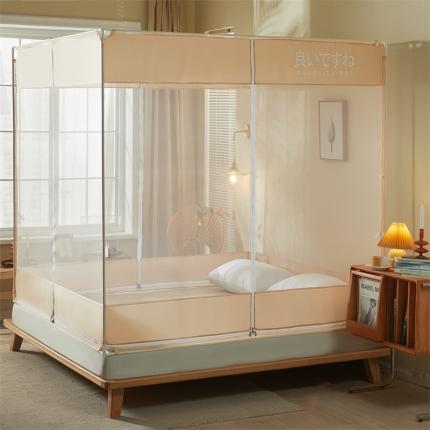 91家纺网 家纺一手货源 找家纺 （总）飞轮海 2024新款床笠款中开门坐床蚊帐Z73/Z36/Z68