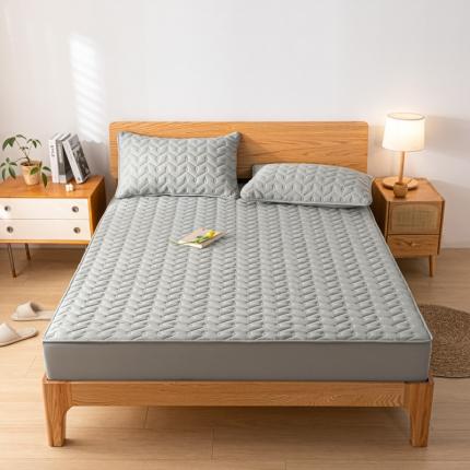 91家纺网 家纺一手货源 找家纺 （总）卡伦 2025新款原棉抗菌大豆纤维防水夹棉床笠