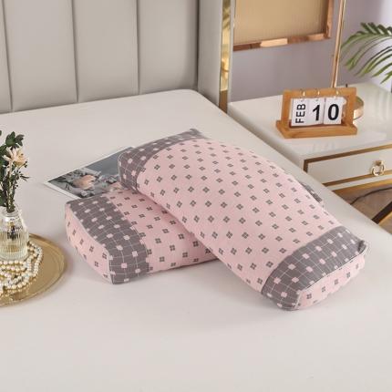 91家纺网 家纺一手货源 找家纺 （总）明星2023新款荞麦枕纯棉A类双层纱提花宫延枕全枕头芯